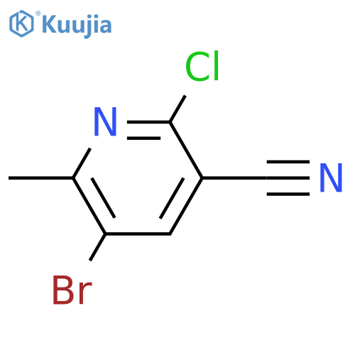 5-bromo-2-chloro-6-methylpyridine-3-carbonitrile structure