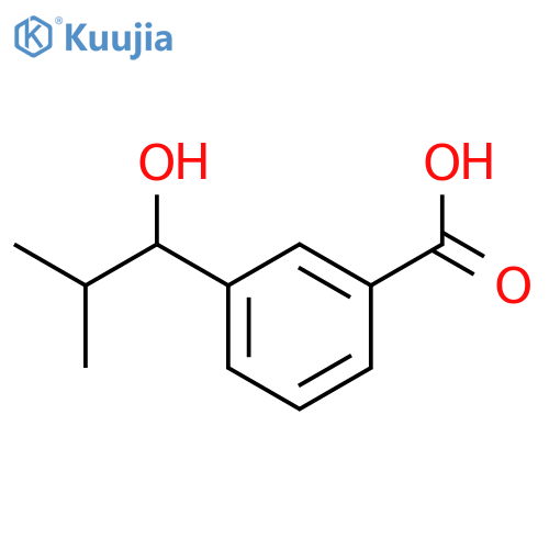 BENZOIC ACID, 3-(1-HYDROXY-2-METHYLPROPYL)- structure