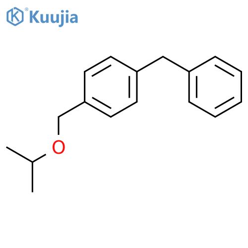 Benzene, 1-[(1-methylethoxy)methyl]-4-(phenylmethyl)- structure