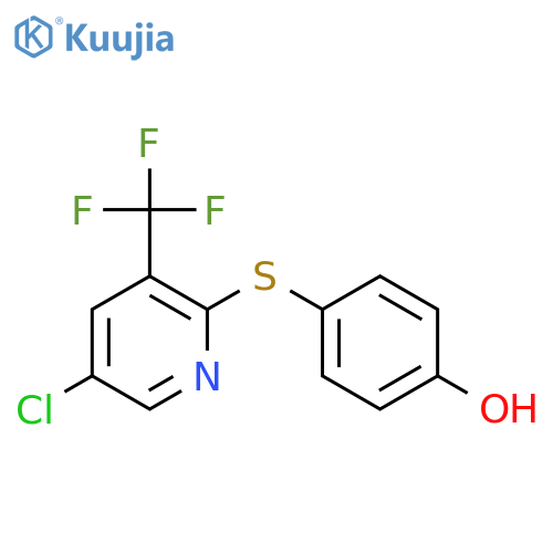 PHENOL, 4-[[5-CHLORO-3-(TRIFLUOROMETHYL)-2-PYRIDINYL]THIO]- structure