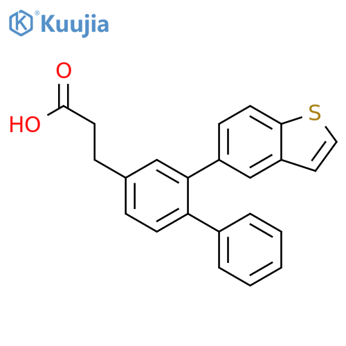 [1,1'-BIPHENYL]-4-PROPANOIC ACID, 2-BENZO[B]THIEN-5-YL- structure