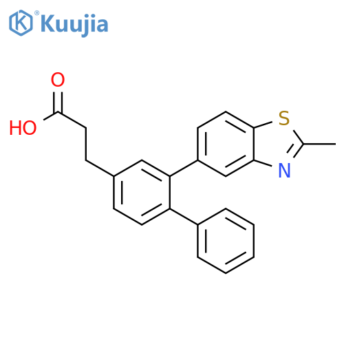 [1,1'-BIPHENYL]-4-PROPANOIC ACID, 2-(2-METHYL-5-BENZOTHIAZOLYL)- structure