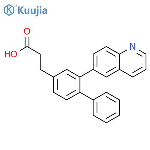 [1,1'-BIPHENYL]-4-PROPANOIC ACID, 2-(6-QUINOLINYL)- structure