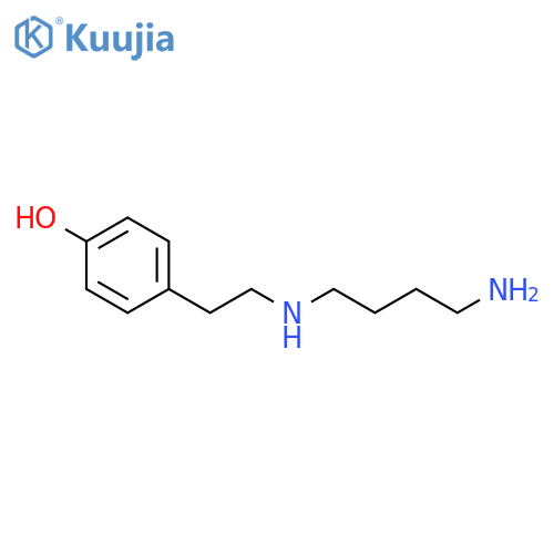 Phenol, 4-[2-[(4-aminobutyl)amino]ethyl]- structure