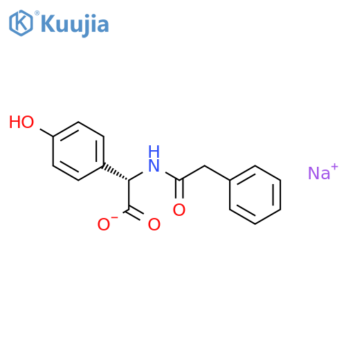 Benzeneacetic acid,4-hydroxy-a-[(phenylacetyl)amino]-,monosodium salt, (S)- (9CI) structure