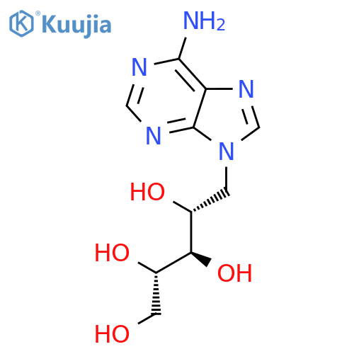 D-Ribitol, 5-(6-amino-9H-purin-9-yl)-5-deoxy- structure