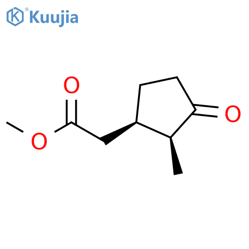 CYCLOPENTANEACETIC ACID, 2-METHYL-3-OXO-, METHYL ESTER, (1R-CIS)- structure