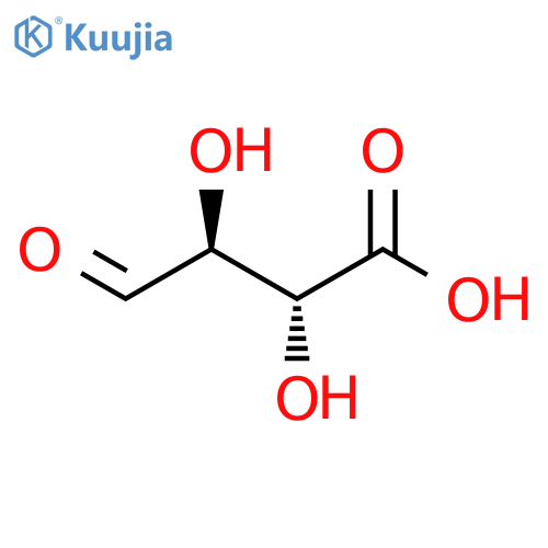 Butanoic acid,2,3-dihydroxy-4-oxo-,(2R,3S)- rel- structure