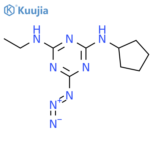 1,3,5-Triazine-2,4-diamine,6-azido-N2-cyclopentyl-N4-ethyl- structure