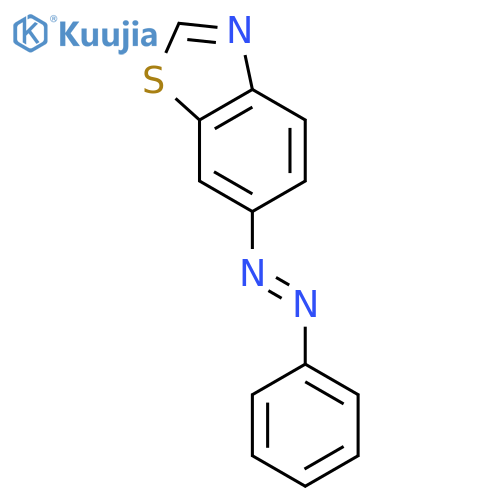6-[(E)-phenyldiazenyl]-1,3-benzothiazole structure