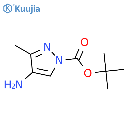 tert-Butyl 4-amino-3-methyl-1H-pyrazole-1-carboxylate structure