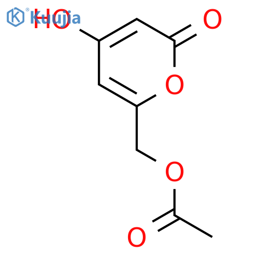 2H-Pyran-2-one, 6-[(acetyloxy)methyl]-4-hydroxy- structure
