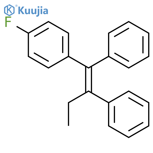 BENZENE, 1-(1,2-DIPHENYL-1-BUTENYL)-4-FLUORO- structure
