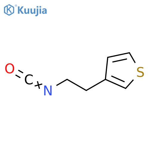 3-(2-isocyanatoethyl)thiophene structure