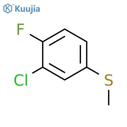 BENZENE, 2-CHLORO-1-FLUORO-4-(METHYLTHIO)- structure