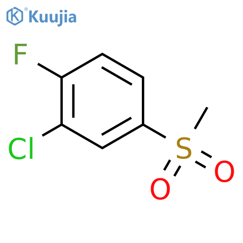 2-Chloro-1-fluoro-4-(methylsulfonyl)benzene structure