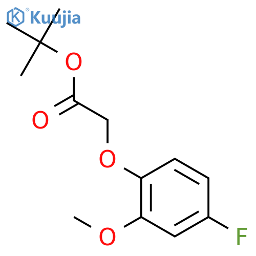 ACETIC ACID, (4-FLUORO-2-METHOXYPHENOXY)-, 1,1-DIMETHYLETHYL ESTER structure