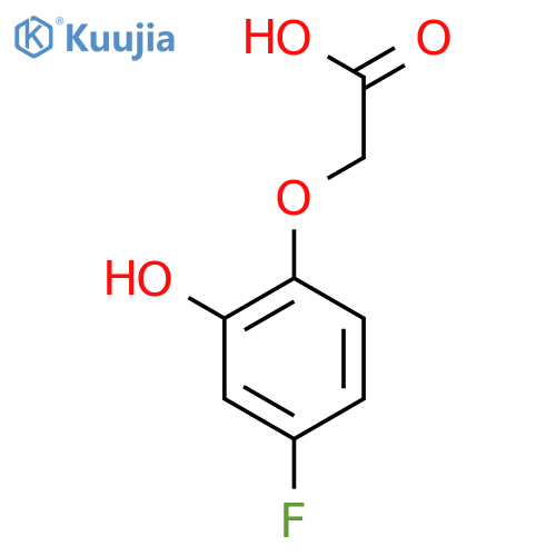 2-(4-fluoro-2-hydroxyphenoxy)acetic acid structure