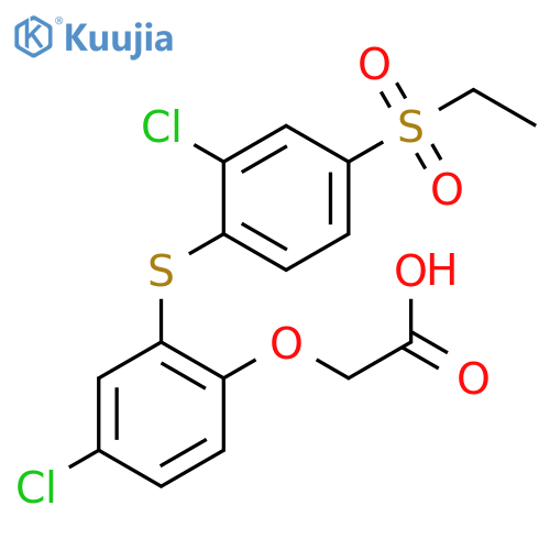 Acetic acid, [4-chloro-2-[[2-chloro-4-(ethylsulfonyl)phenyl]thio]phenoxy]- structure