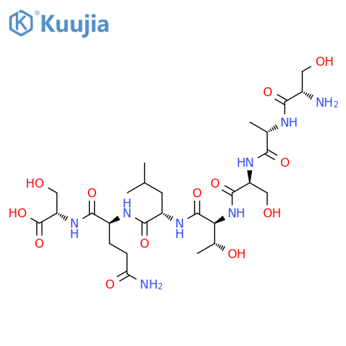 L-SERINE, L-SERYL-L-ALANYL-L-SERYL-L-THREONYL-L-LEUCYL-L-GLUTAMINYL- structure