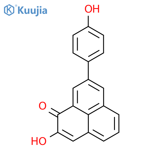 2-Hydroxy-8-(4-hydroxyphenyl)-1H-phenalen-1-one structure