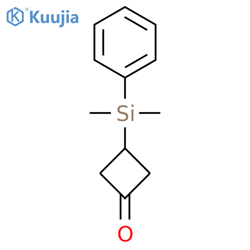 3-(Dimethylphenylsilyl)-cyclobutanone structure