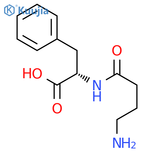 L-Phenylalanine, N-(4-amino-1-oxobutyl)- structure