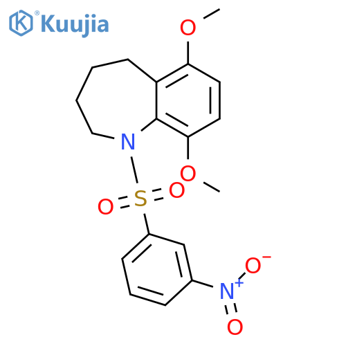 1H-1-Benzazepine,2,3,4,5-tetrahydro-6,9-dimethoxy-1-[(3-nitrophenyl)sulfonyl]- structure