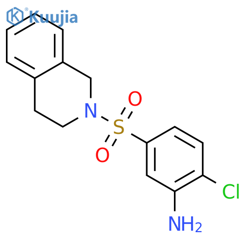 2-Chloro-5-3,4-dihydro-2(1H)-isoquinolinylsulfonylaniline structure