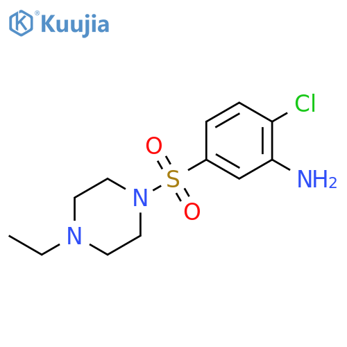 Piperazine, 1-[(3-amino-4-chlorophenyl)sulfonyl]-4-ethyl- structure
