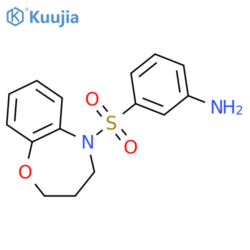 1,5-Benzoxazepine, 5-[(3-aminophenyl)sulfonyl]-2,3,4,5-tetrahydro- structure