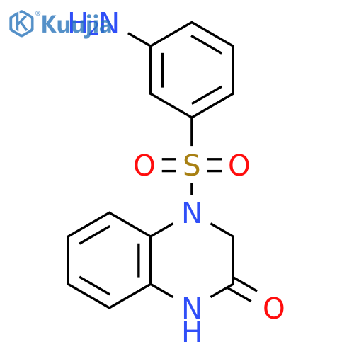 2(1H)-Quinoxalinone, 4-[(3-aminophenyl)sulfonyl]-3,4-dihydro- structure