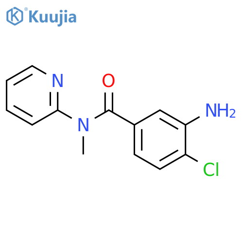 Benzamide, 3-amino-4-chloro-N-methyl-N-2-pyridinyl- structure