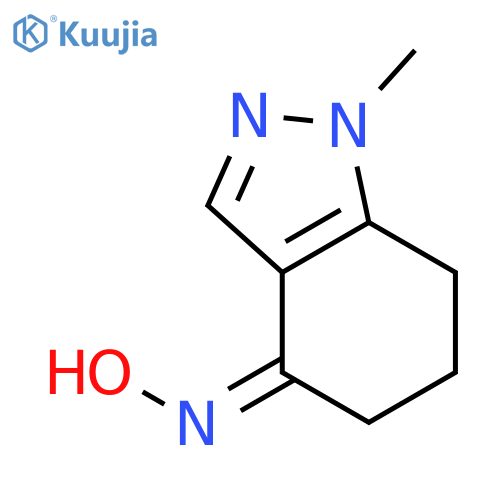 4H-Indazol-4-one, 1,5,6,7-tetrahydro-1-methyl-, oxime structure