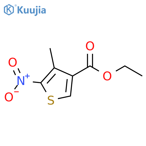 3-Thiophenecarboxylic acid, 4-methyl-5-nitro-, ethyl ester structure