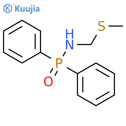 Phosphinic amide, N-[(methylthio)methyl]-P,P-diphenyl- structure