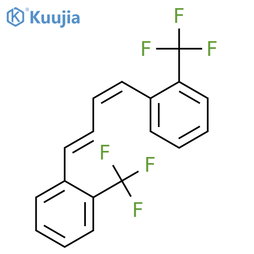 BENZENE, 1,1'-(1Z,3E)-1,3-BUTADIENE-1,4-DIYLBIS[2-(TRIFLUOROMETHYL)- structure