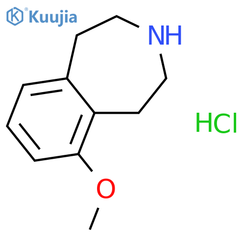 6-methoxy-2,3,4,5-tetrahydro-1H-3-benzazepine hydrochloride structure