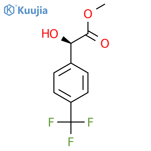 methyl (2R)-2-hydroxy-2-4-(trifluoromethyl)phenylacetate structure