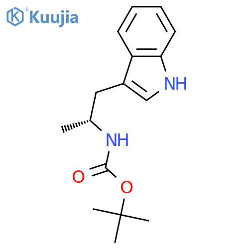 Tert-butyl (R)-(1-(1H-indol-3-yl)propan-2-yl)carbamate structure