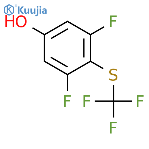 Phenol, 3,5-difluoro-4-[(trifluoromethyl)thio]- structure