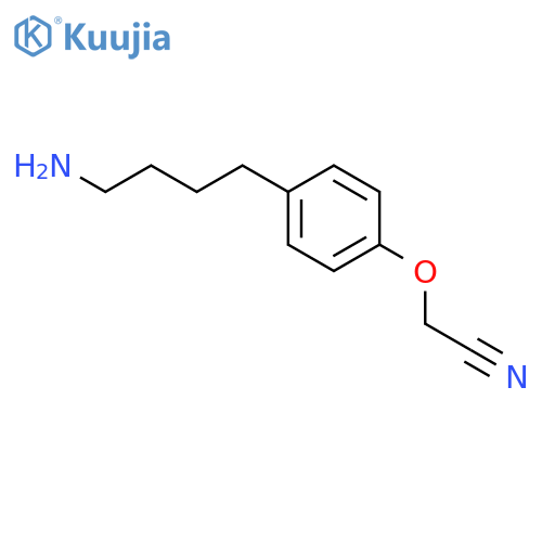 ACETONITRILE, [4-(4-AMINOBUTYL)PHENOXY]- structure