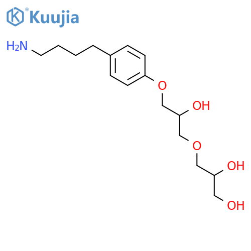 1,2-PROPANEDIOL, 3-[3-[4-(4-AMINOBUTYL)PHENOXY]-2-HYDROXYPROPOXY]- structure