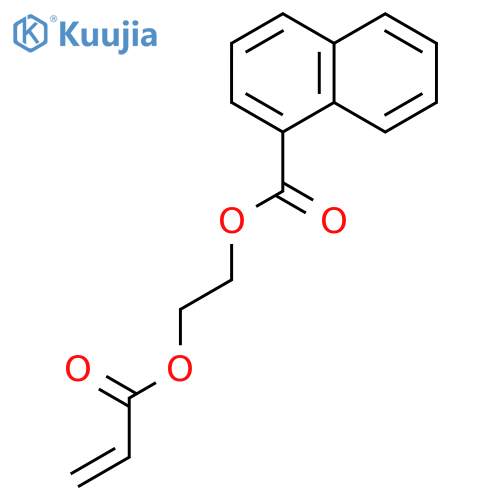 1-Naphthalenecarboxylic acid, 2-[(1-oxo-2-propenyl)oxy]ethyl ester structure