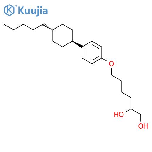 1,2-Hexanediol, 6-[4-(trans-4-pentylcyclohexyl)phenoxy]- structure