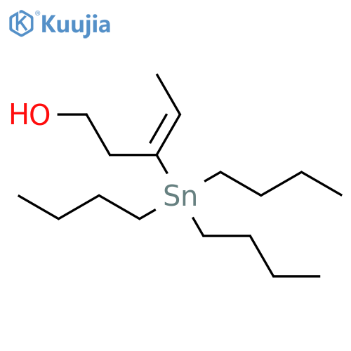 3-PENTEN-1-OL, 3-(TRIBUTYLSTANNYL)- structure