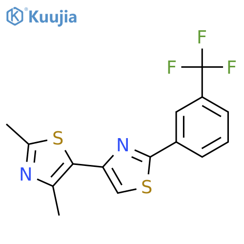 4,5'-Bithiazole, 2',4'-dimethyl-2-[3-(trifluoromethyl)phenyl]- structure