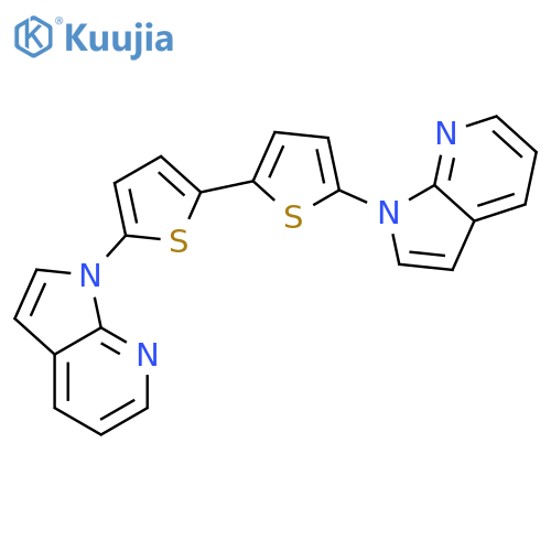 1H-PYRROLO[2,3-B]PYRIDINE, 1,1'-[2,2'-BITHIOPHENE]-5,5'-DIYLBIS- structure