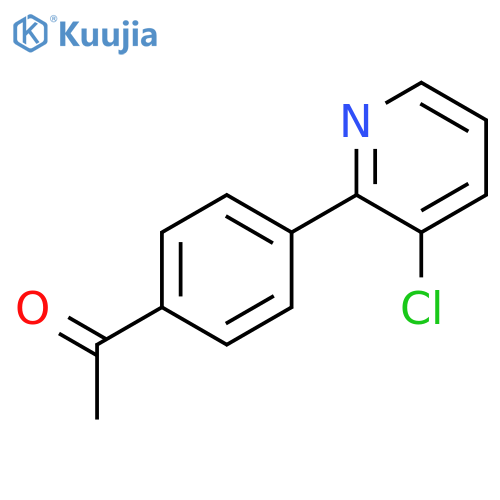 Ethanone, 1-[4-(3-chloro-2-pyridinyl)phenyl]- structure