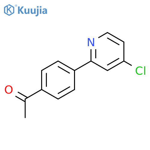 ETHANONE, 1-[4-(4-CHLORO-2-PYRIDINYL)PHENYL]- structure